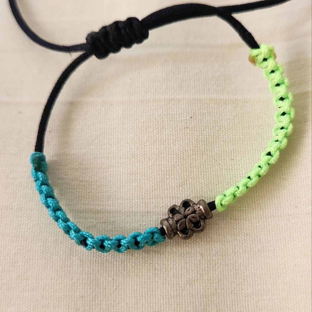 Adjuatable Bracelet Handmade Braided Bracelet 4 Pieces Unisex Multicolor. #02